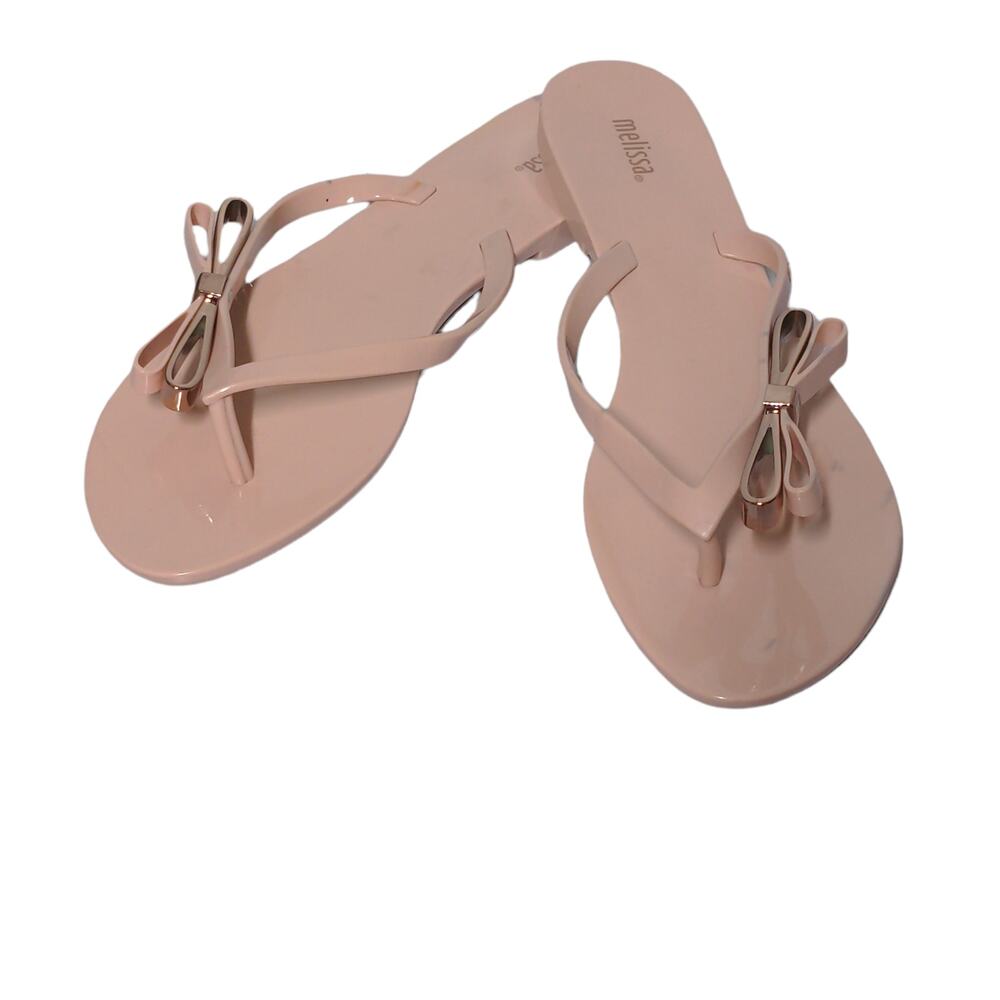 Melissa Pink Sandals Thong Flip Flop Bow – Size 10